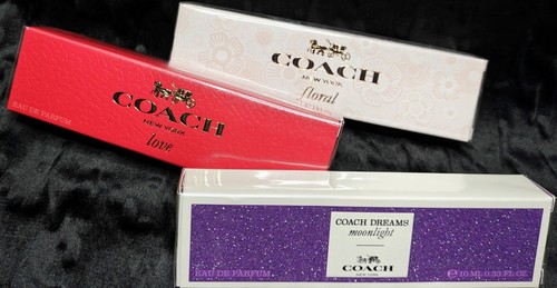 Coach Perfume Lot Coach New York Love & Floral + Coach Dreams Moonlight .33oz