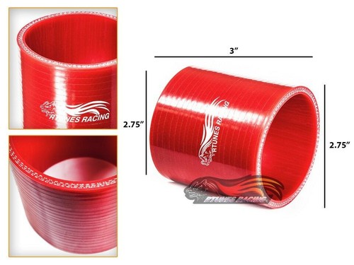 2.75" Silicone Hose/Intake/Intercooler Pipe Straight Coupler RED For Cadillac - Picture 1 of 1