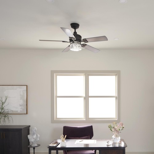 Kichler Lighting 310239DBK Lyndon Indoor Ceiling Fan Distressed Black - Picture 8 of 11