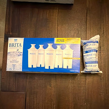 BRITA Pitcher Water Filter Cartridges 5 Pack +1 White,