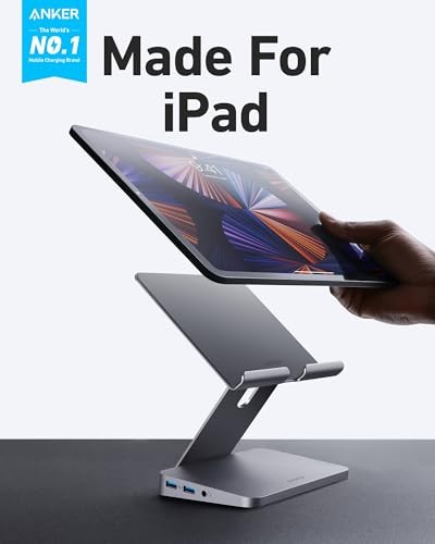 USB C Hub for iPad, 551 USBC Hub (8-in-1), with Foldable Tablet Stand, 4K - 第 5/7 張圖片