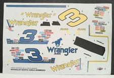 Partial Dale Earnhardt Sr. 3 Wrangler Chevy Monte Carlo 1/25 1/24 Decal