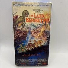 The Land Before Time (VHS, 1989) Tested ~ Cartoon ~ Vtg ~ Plays Great ~ MCA