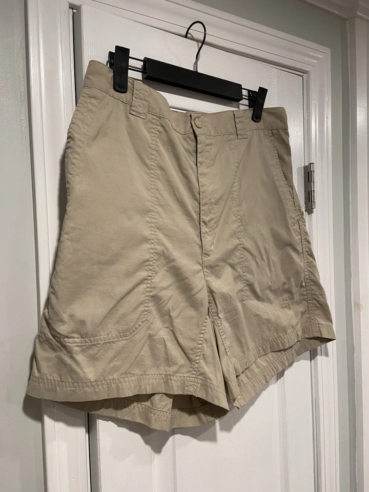 L.L. Bean размер 16 хаки желтовато-коричневый эластичный пояс эластичной нейлона туризм открытый шорты - Изображение 3 из 4