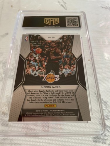 LEBRON JAMES LAKERS 2018 PRIZM DOMINANCE # 29 GRADED 9 L@@@K - Picture 2 of 2