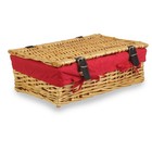 40cm Split Willow Wicker Rectangular Gift Basket