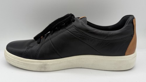 Zapatillas Ecco Diseño Danés Cuero Negro y Marrón Con Cordones Talla 9-9.5 EU 43 - Imagen 5 de 10
