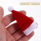 12pcs Miniature Christmas Hat Decoration Lollipop Bottle Small Lollipop Santa