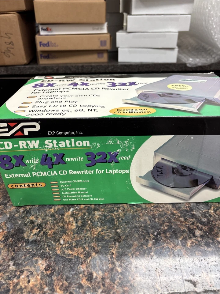 EXP Computer CRW-785 External PCMCIA CD-RW CD Rewrites For laptops - New In Box - Image 3 of 3