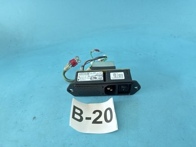 Corcom EMI Power Line Filter IEC Inlet w/ ON-OFF Switch 5A 250VAC Panel Mount  (