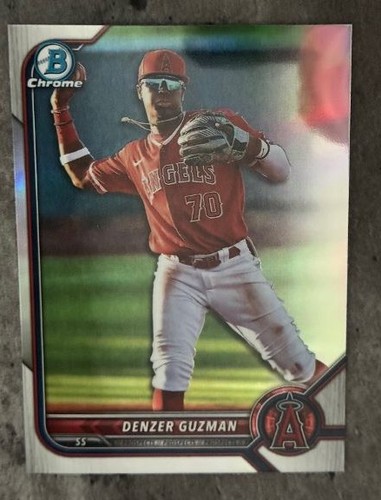 DENZER GUZMAN 2022 BOWMAN DRAFT CHROME RC, ANGELS - Picture 2 of 3