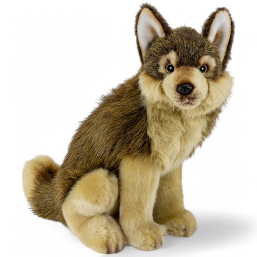 Carl Dick Wolf sitzend ca. 28cm, Plüschtier, Kuscheltier - Bild 1 von 5