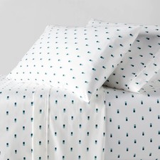 Twin/Twin XL 400 Thread Count Performance Sheet Set Blue IKAT - Threshold