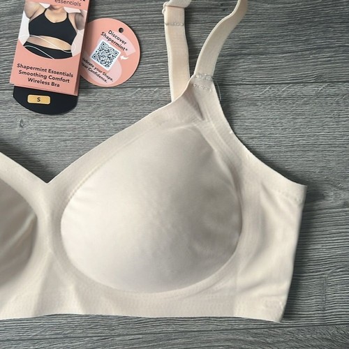 SHAPERMINT Essentials Smoothing Comfort Wireless Bra Small Nude Chai Convertible - Bild 6 von 12