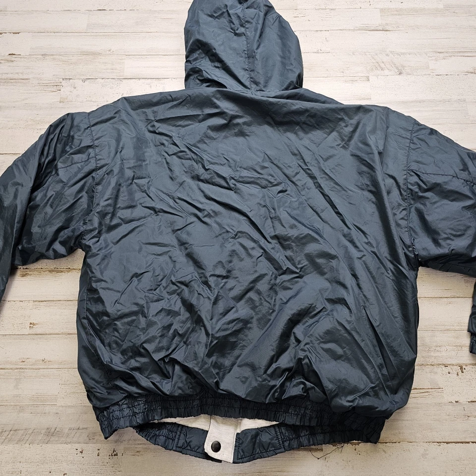 Jaqueta moletom com capuz masculina vintage Aspen Colorado reversível corta-vento M - Imagem 3 de 4