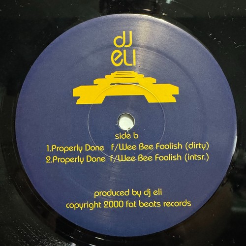 DJ ELI + ILL BILL + WEE BEE FOOLISH - WHO'S THE BEST / PROPERLY DONE (12") 2000 - Imagen 4 de 4