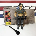 GI Joe Thrasher 1986 v1 *100% COMPLETE w/File Card, Near Mint! Vintage Dreadnok