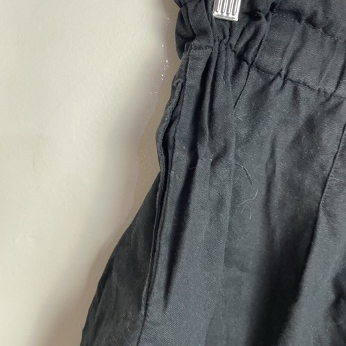 Linen Lux Cotton Linen Blend Shorts Size 10 Black Mini - Picture 9 of 10
