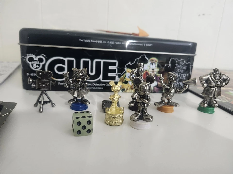 Disney Clue Twilight Zone Torre del Terror Edición Parque Temático Juego de Pistas Foto 2 de 4