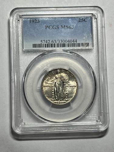 1923 Standing Liberty Quarter PCGS MS63 Nice Bright White Great Strike