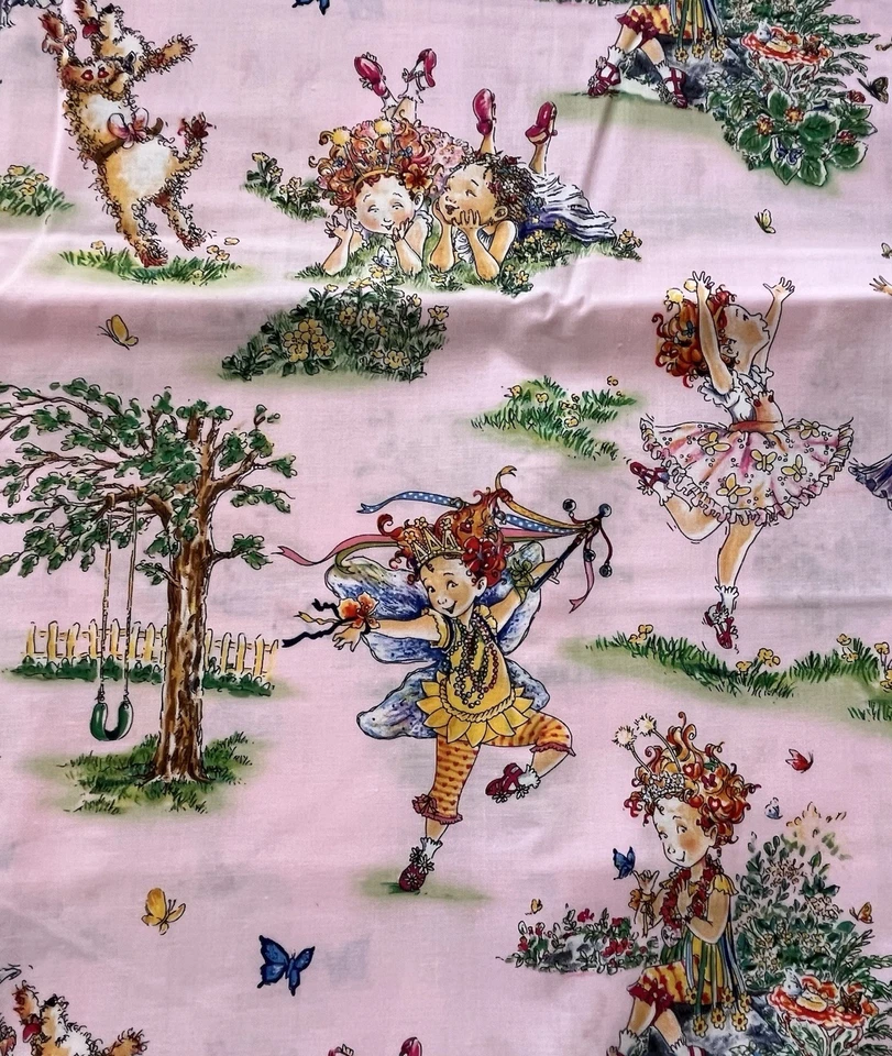 Fancy Nancy Fabric 2010 Friends Scenic Pink Springs Creative 3 Yards - Image 4 of 4