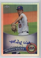 2011 Topps Chrome Refractor 191/199 Michael Wacha #USABB21 Auto 3b9
