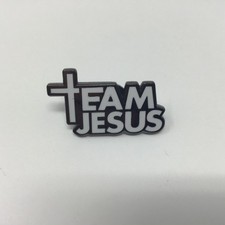 Team Jesus Enamel Metal Religious Lapel Hat Bookbag Pin Brooch
