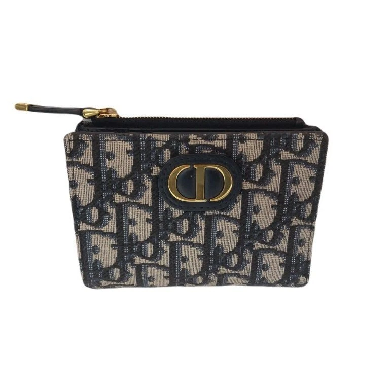 Portefeuille jacquard Dior Christian Oblique 30 Montaigne Dalia 132355927