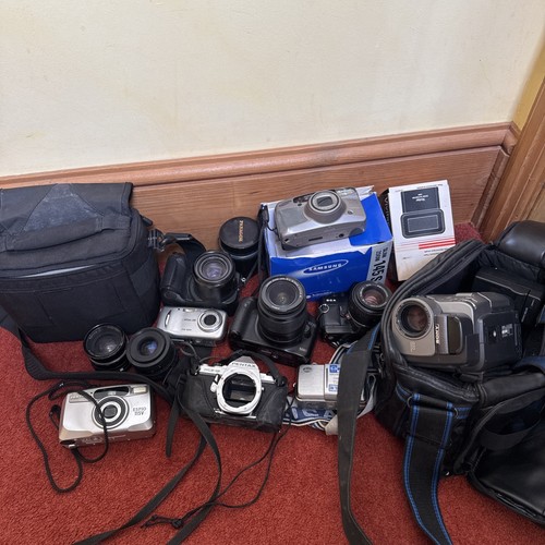 Joblot Bundle Cameras Camera Accessories Lenses Nikon Sony- Untested