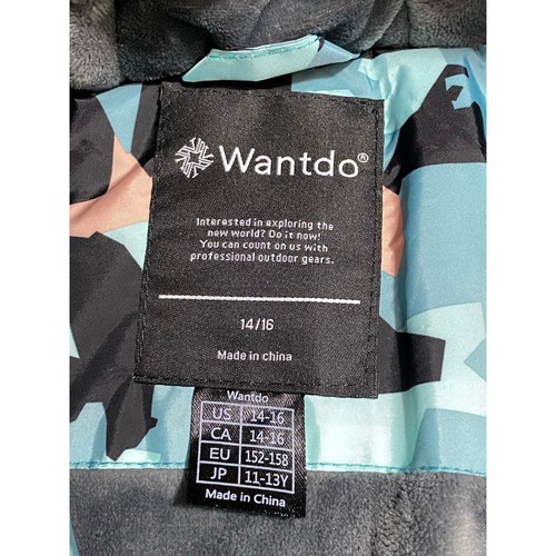 Wantdo Youth Multicolor Waterproof Windproof Hooded 14-16 meas: 21x25 - Picture 7 of 12