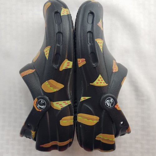 Crocs Bistro Hamburguesa Perritos Calientes Pizza Gráficos Raros Mujeres 7 Hombres 5 Resistente al Deslizamiento - Imagen 5 de 10