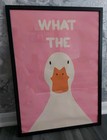What The Duck Framed Print - 50*70cm Canvas Poster Wall Art Funny  Home Decor!!!
