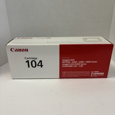 NEW Canon 104 Genuine OEM Black Toner Cartridge Sealed
