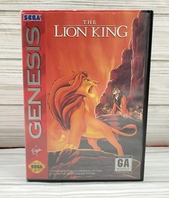SEGA Genesis Model 3 MK-1461  Game Console Tested w/ Lion King Game - C4