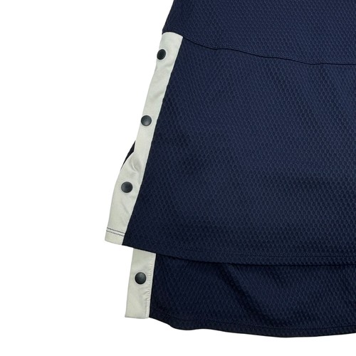 Lucky In Love Tiered Athletic Skirt Women's Medium 8-10 Tennis Golf Navy Blue - Picture 13 of 22