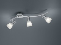 Led Strahler Spot Levisto Nickel Matt Glas Alabaster Breite 55 Cm