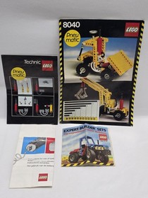 LEGO Technic 8040 Pneumatic + 8700 Power Pack 100% Complete W/Inserts Motor Work