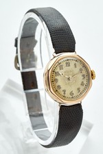 Rolex 9K Solid Gold ‘1928’ Rare Art Deco Scalloped Edge Ladies Vintage Watch