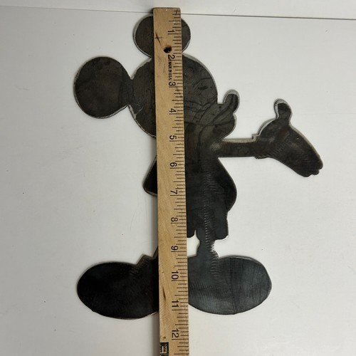 Mickey Mouse Steel Sheet Metal Cut Out Wall Decor Sign Homemade - Picture 9 of 10