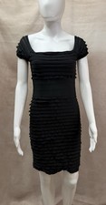 NWT Max Studio Black Ruffle Bodycon Off The Shoulder Dress Size XS