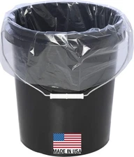 5 Gallon Bucket Liner Bags for Marinating and 10 Count (Pack of 1), Clear 