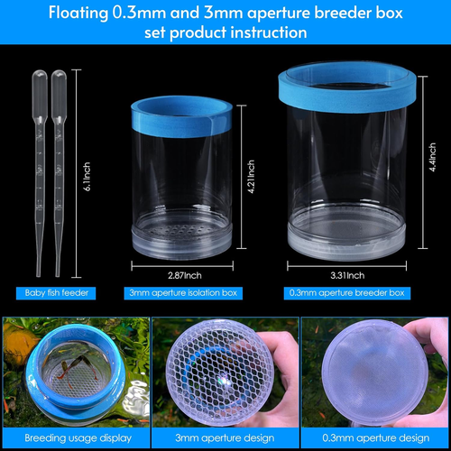 Middlefloatingbreederbox Breeder Box for Fish Tank Isolation Aquarium Separator - Picture 2 of 12