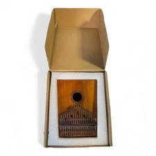 17-Key Mahogany Kalimba Thumb Piano By Hidear With Box & Accessories For Beginne