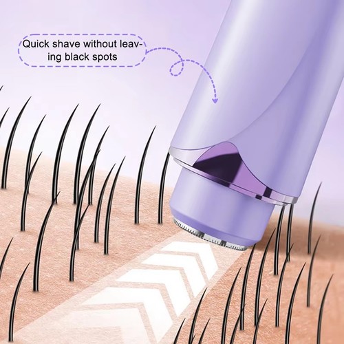 Afeitadora de doble cabezal 2 en 1 para mujer, recortadora de bikini eléctrica uso húmedo y seco depilación SQ - Imagen 13 de 29