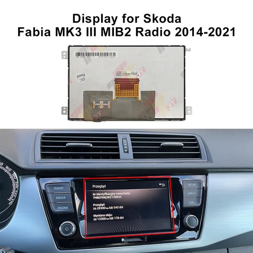 Display for VW Golf 7 Atlas Tiguan Skoda Octavia 3 Rapid Yeti MIB2 Radio Media - Picture 3 of 9