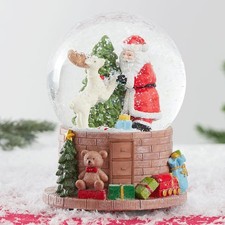 Christmas Snow Globe Decoration Musical Santa Reindeer Snow globe Xmas Gift
