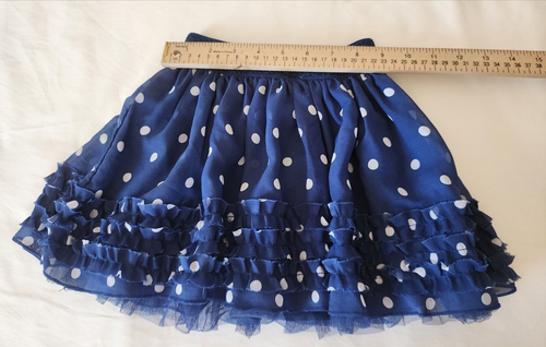 est 1989 Place Girl's Skirt Size S/P 5/6 Blue Polka Dot - Picture 8 of 8