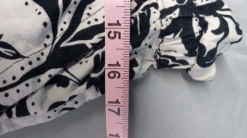 Women's medium paperbag high waist Hawaiian travel shorts linen blend elastic 1 - Bild 6 von 7