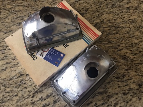 1967-69 AMC SC/Rambler American Rogue Tailight Housings Pair Rare AZ Cond. - Picture 4 of 6