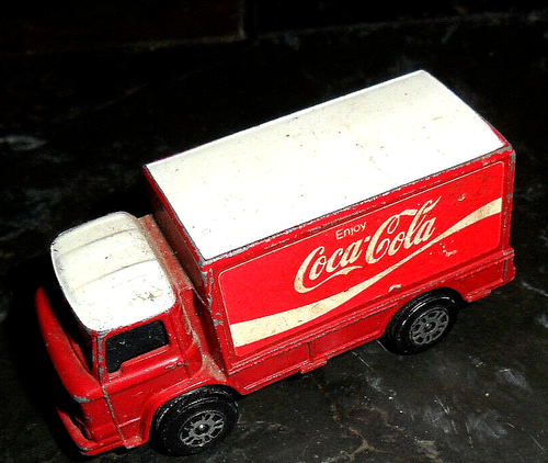 1978 CORGI JUNIOR JR COCA-COLA 95 LEYLAND TERRIER COKE TOY TRUCK - Picture 2 of 5